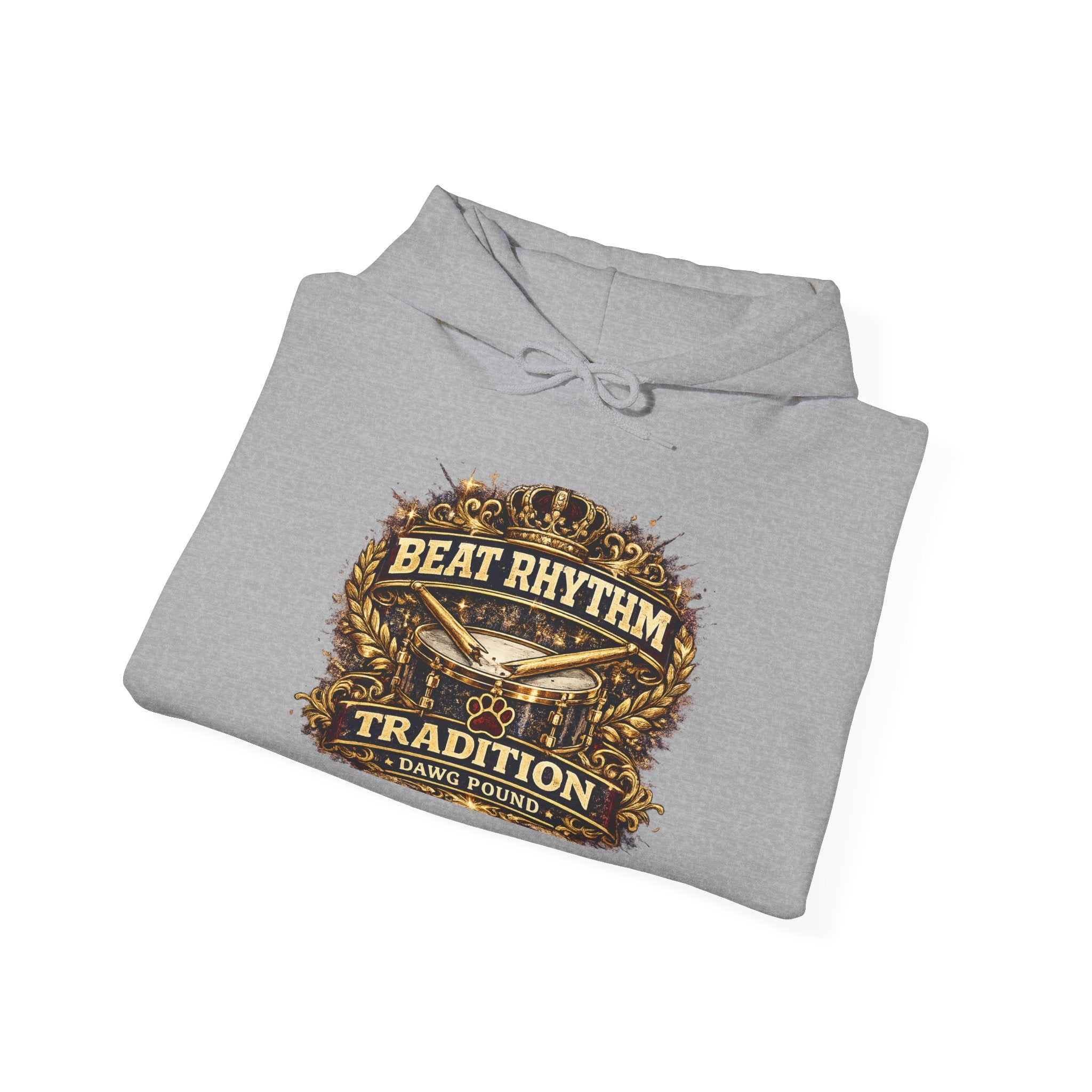 Drumline 'Beat Rhythm Tradition' Hoodie – Vintage Marching Band Sweatshirt