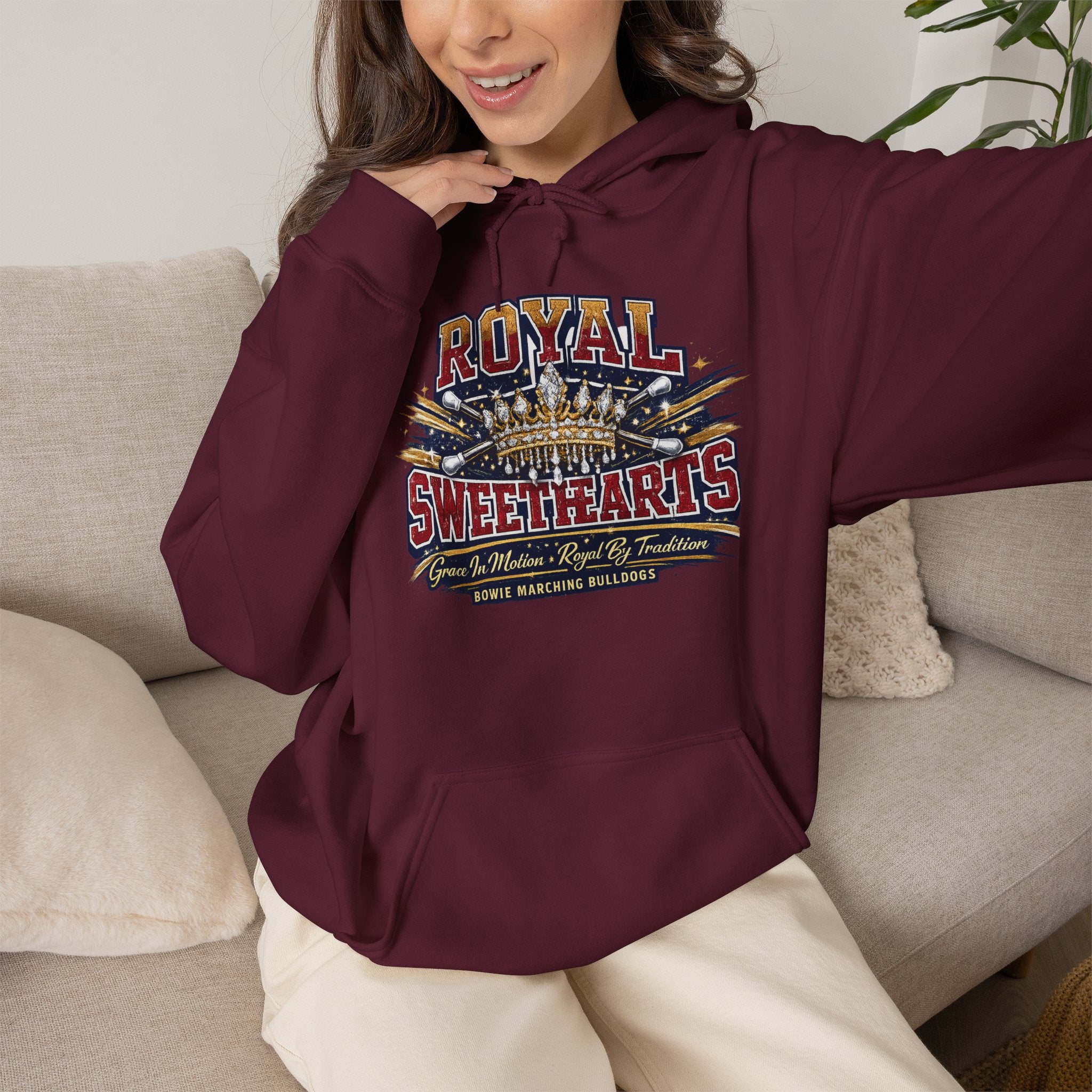 Royal Sweethearts Hoodie — Vintage Rock Band Graphic Pullover