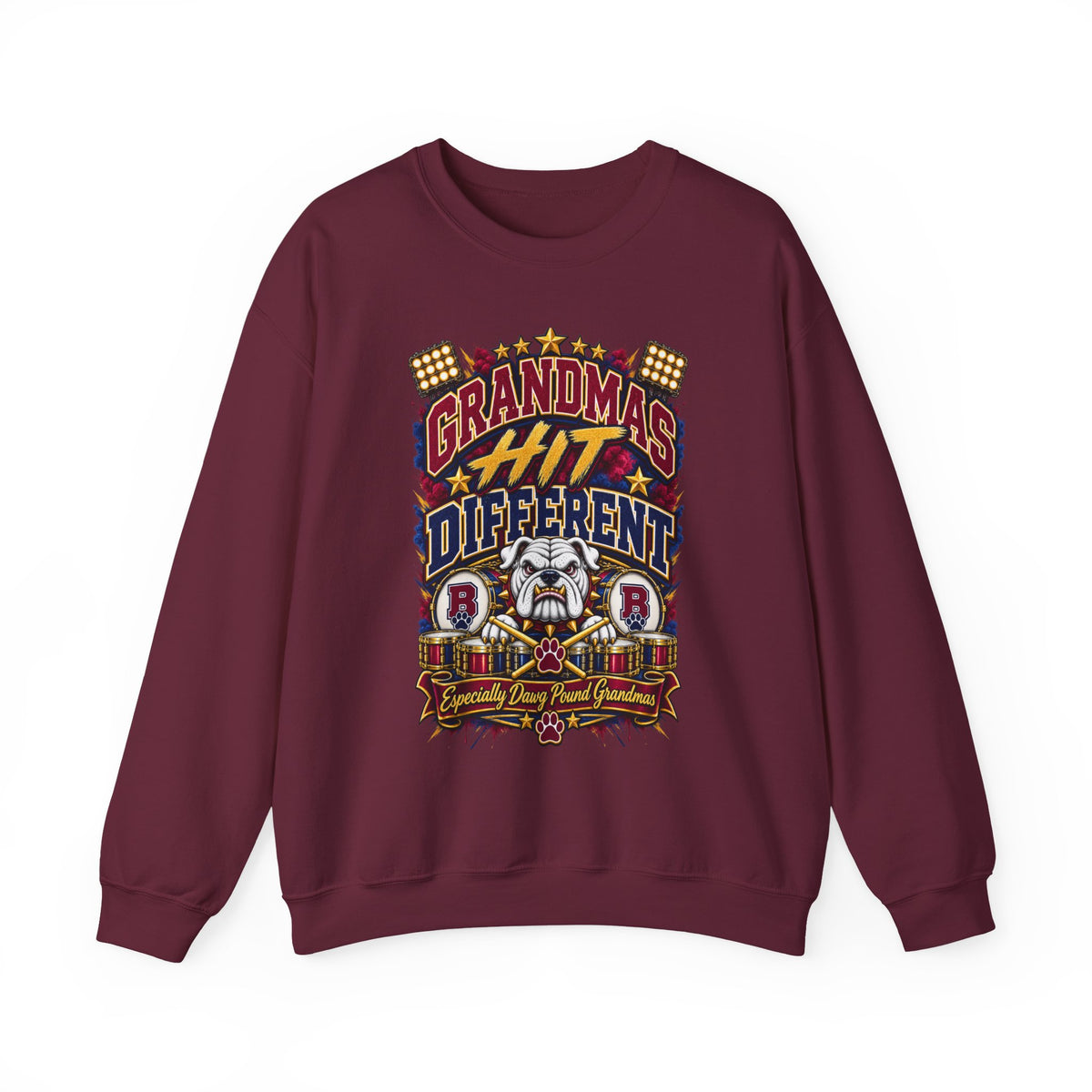 Grandma’s a Little Different Crewneck Sweatshirt — Vintage Bulldog Design