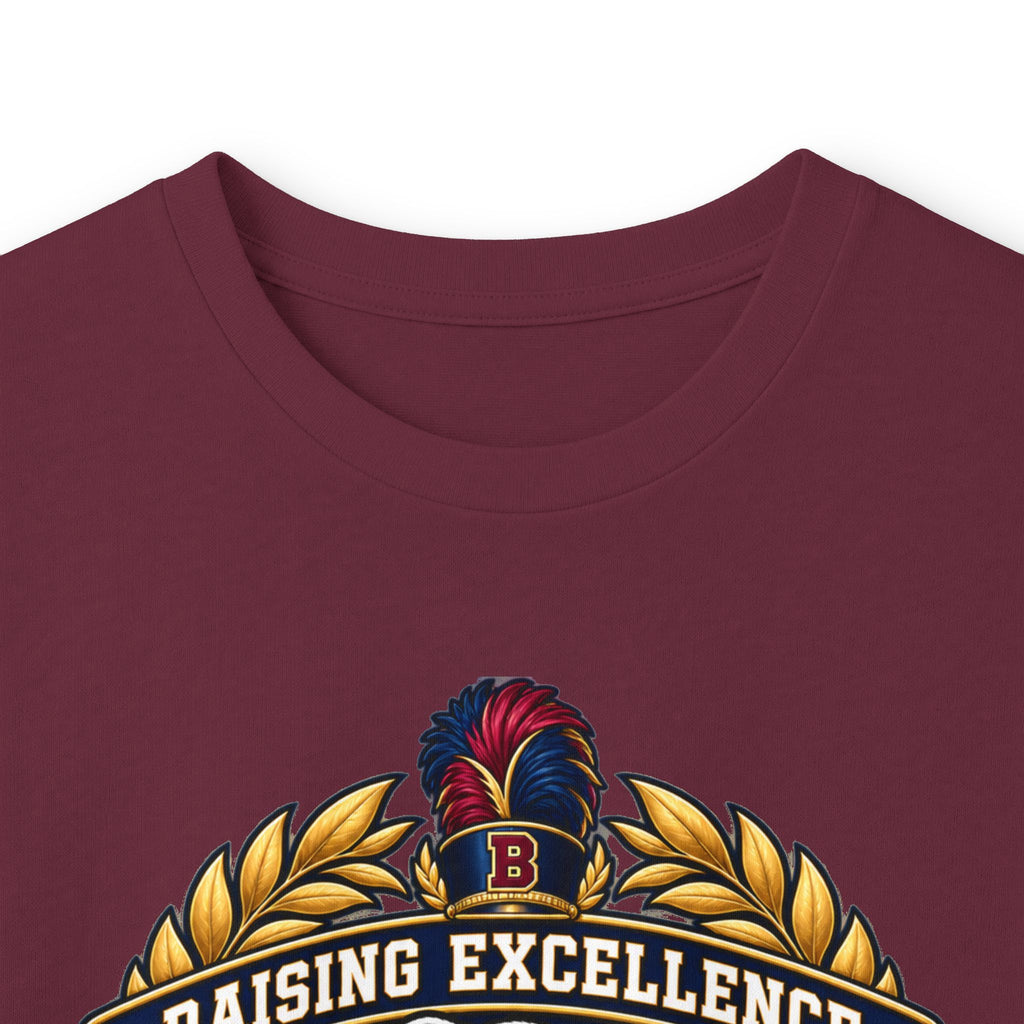 Bulldog Racing Mom Long Sleeve Tee — 'Raising Excellence' Vintage Crest