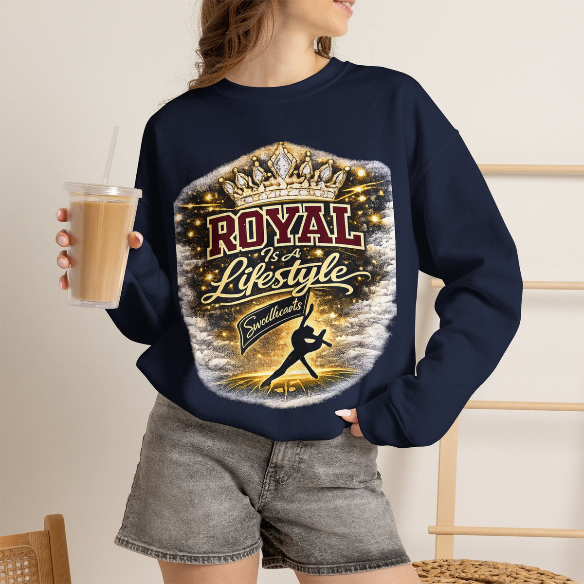 Royal Lifestyle Sweatshirt — Crown Graphic Crewneck