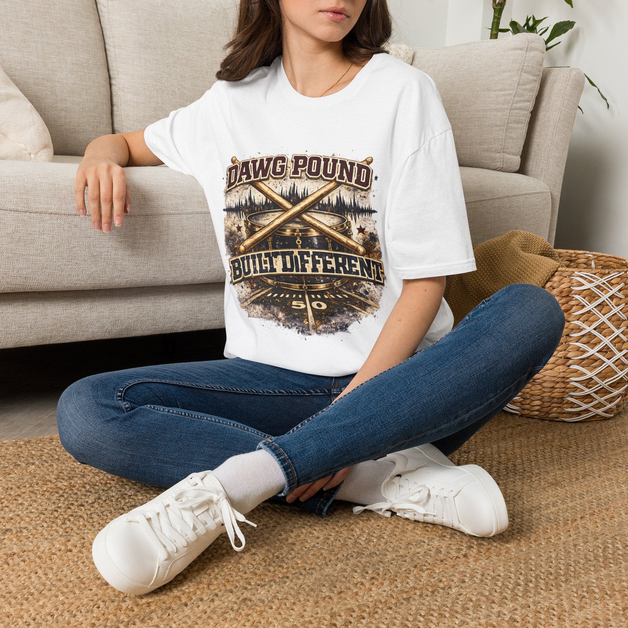 Dawg Pound Vintage Baseball T-Shirt — Built Different Graphic Tee
