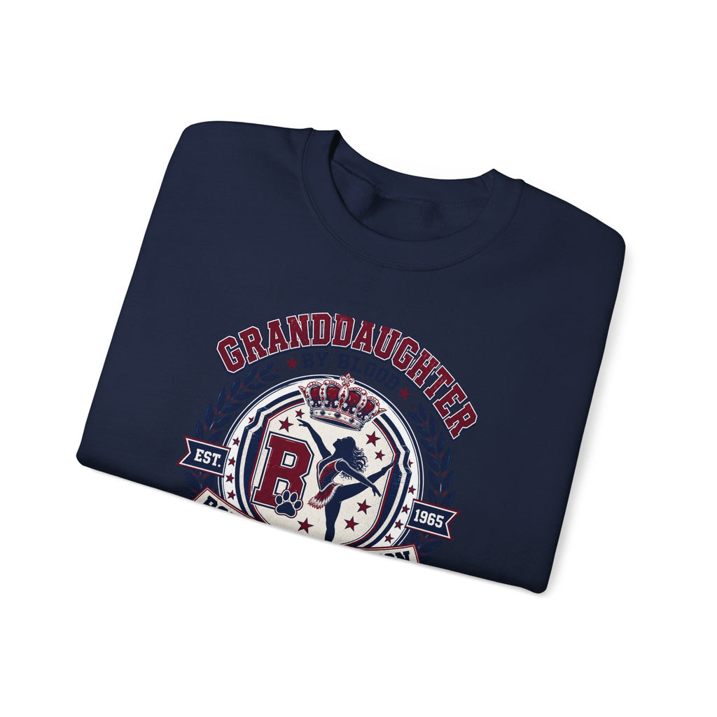 Granddaughter Sweethearts Grandpa Crewneck Sweatshirt - Royal By Tradition Design
