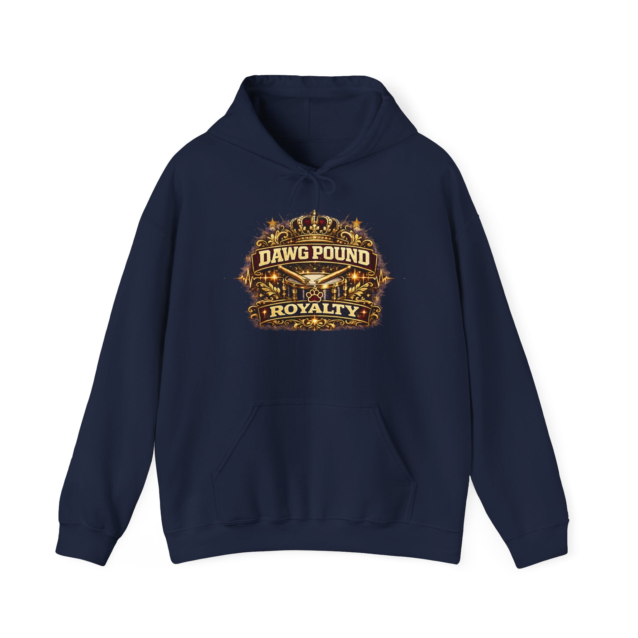 Dawg Pound Royalty Hoodie — Vintage Football Fan Pullover