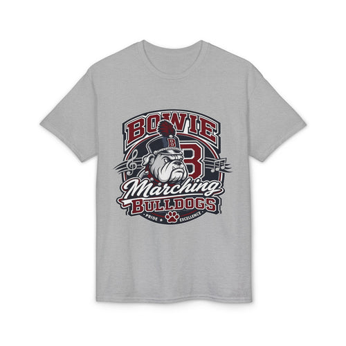 Bowie Bulldogs Marching Band T-Shirt — Mascot Bulldog Drum Major Design