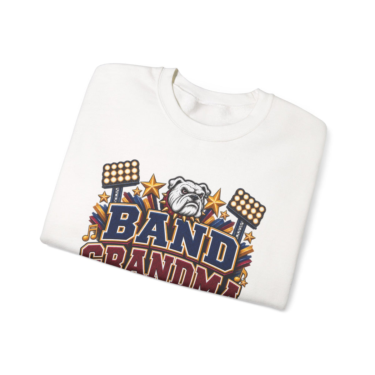 Band Grandma Era Sweatshirt — Bulldog Marching Band Support Crewneck