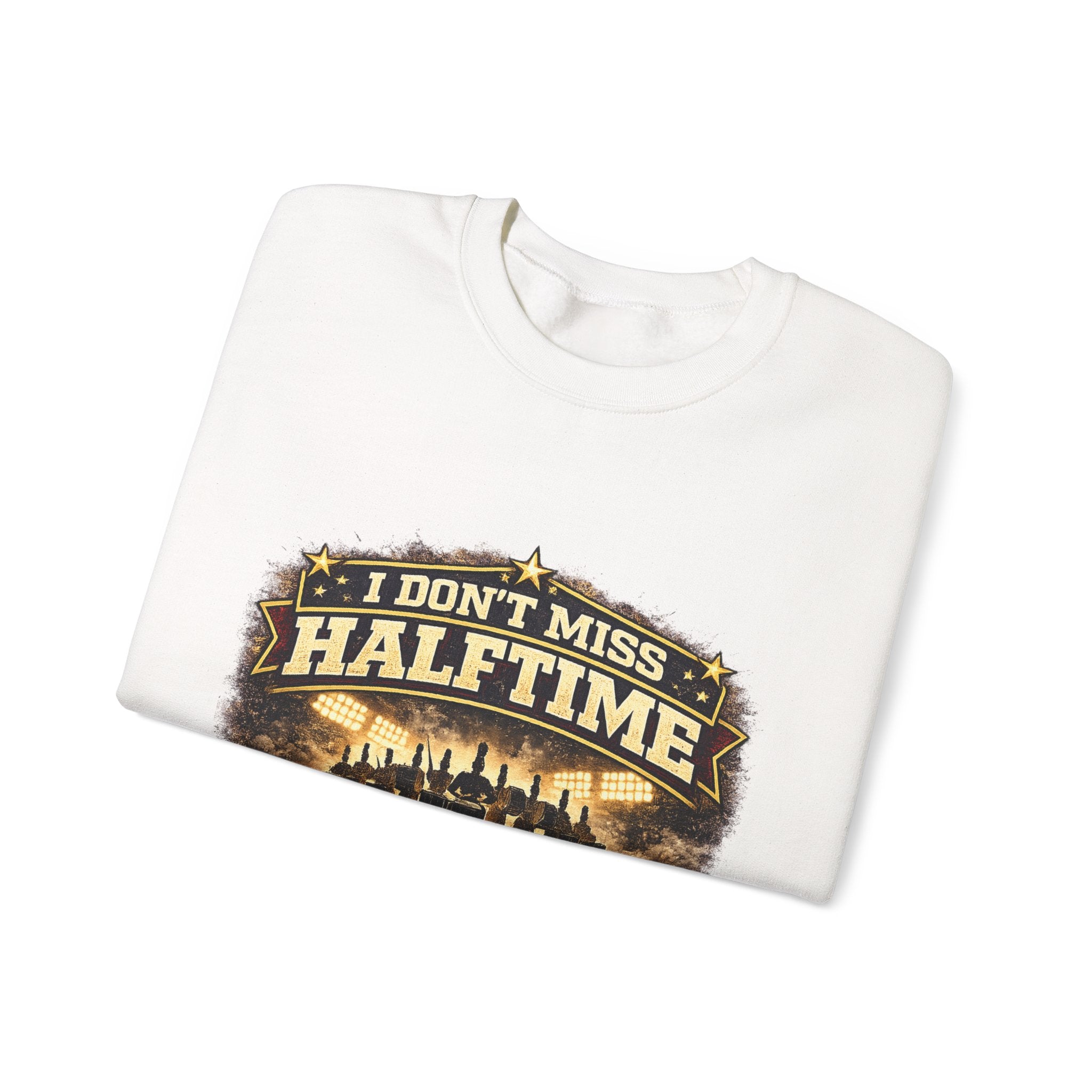 Halftime Dad Crewneck Sweatshirt — "I Don't Miss Halftime" Football Dad Pullover