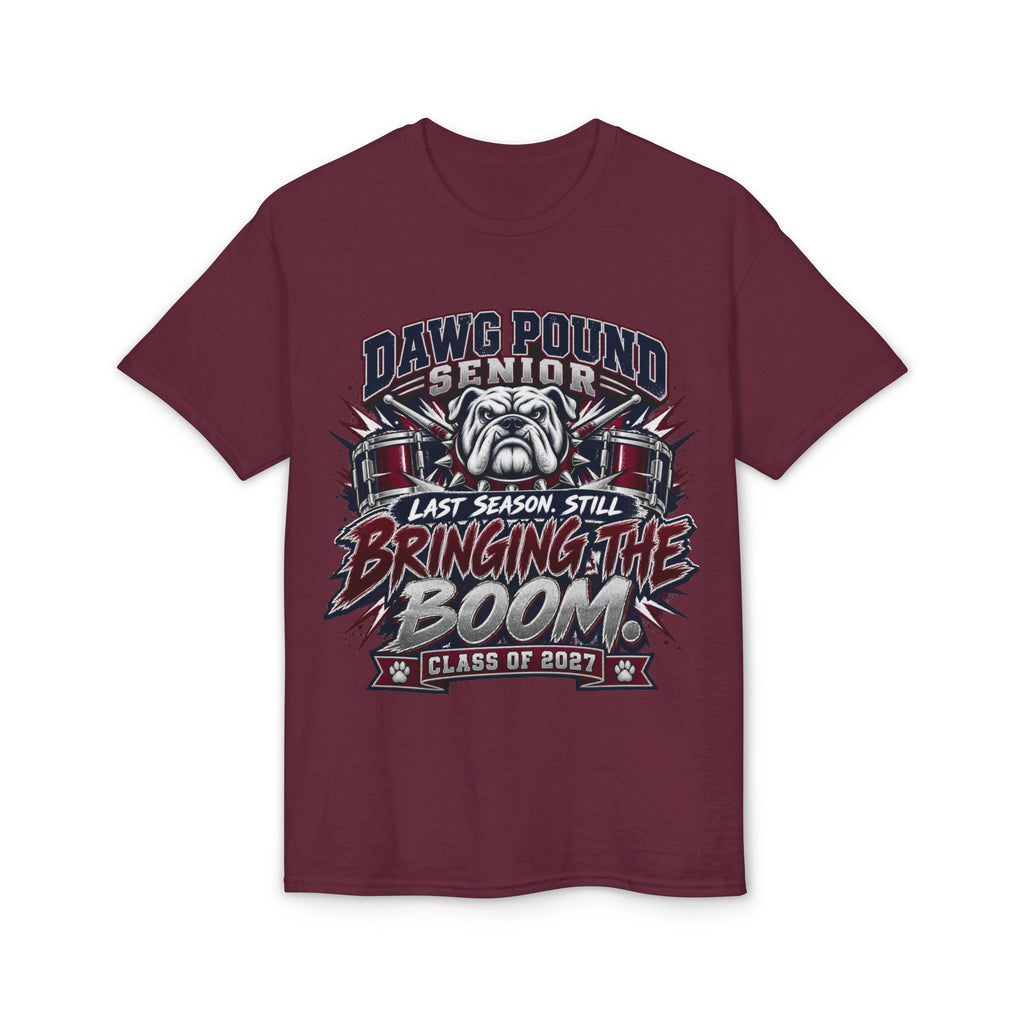 Senior 'Dawg Pound' Bulldog T-Shirt — "Bringing the Boom" Class of 2027