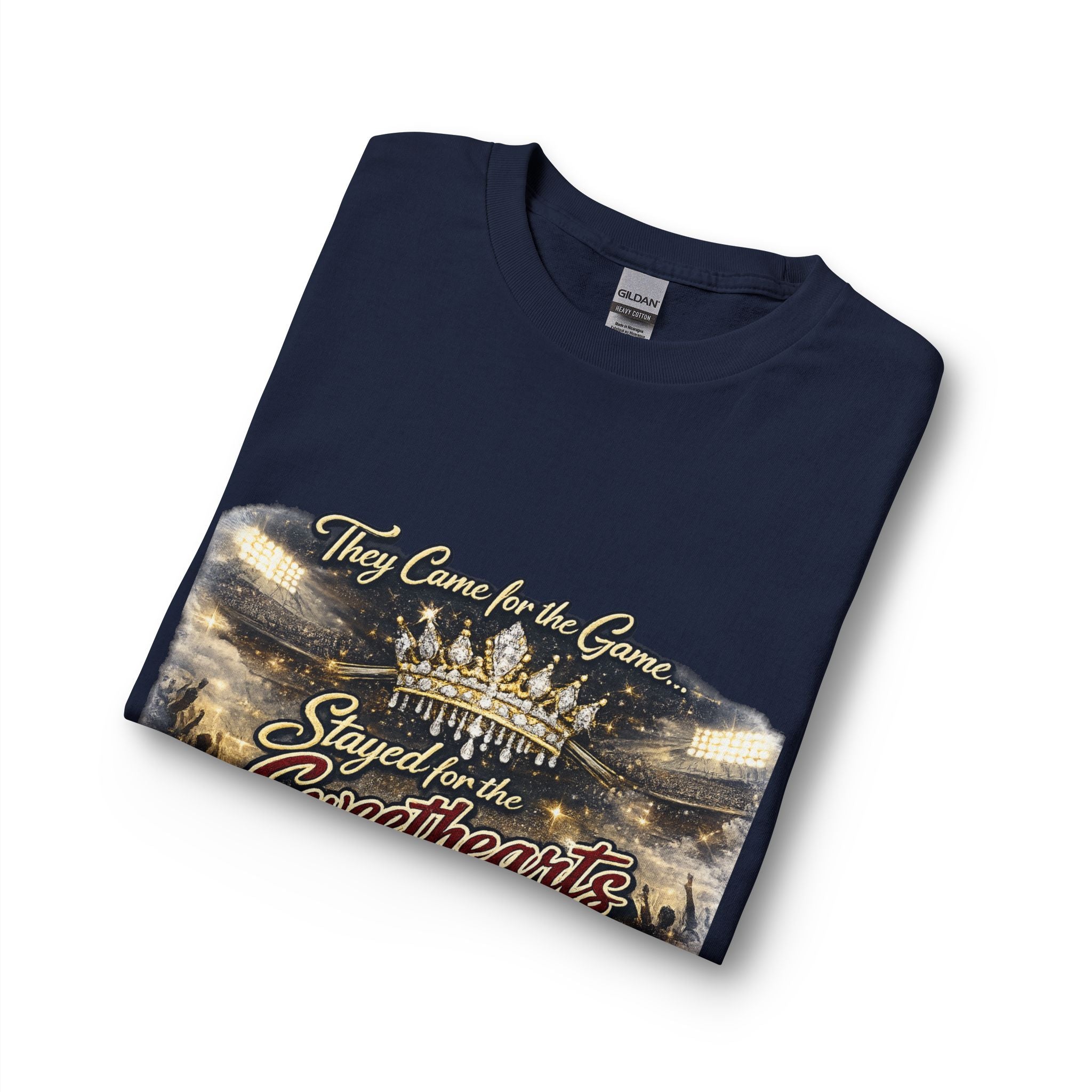 Stayed for the Sweethearts Long Sleeve Tee — 'They Came for the Game, Stayed for the Sweethearts' Stadium Shirt