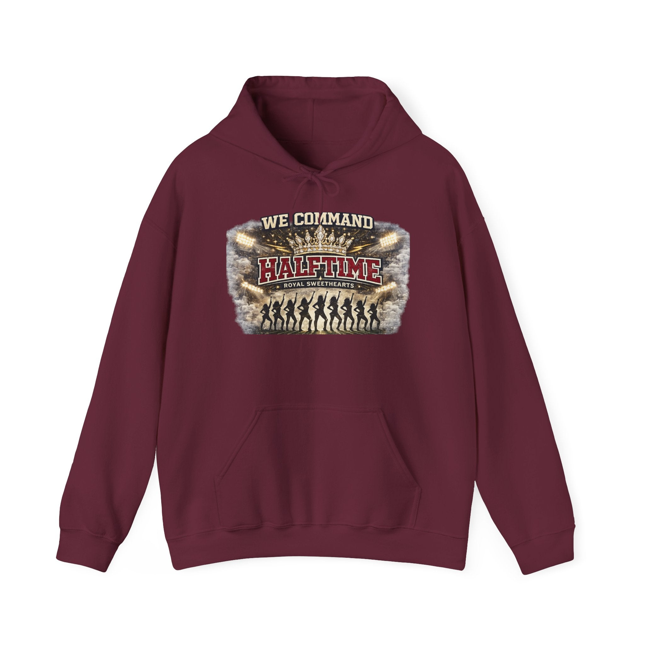 Halftime Command Hoodie — "We Command Halftime" Football Fan Pullover