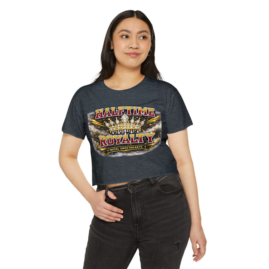 Halftime Royalty Crop Top — Women's Festival Graphic Tee