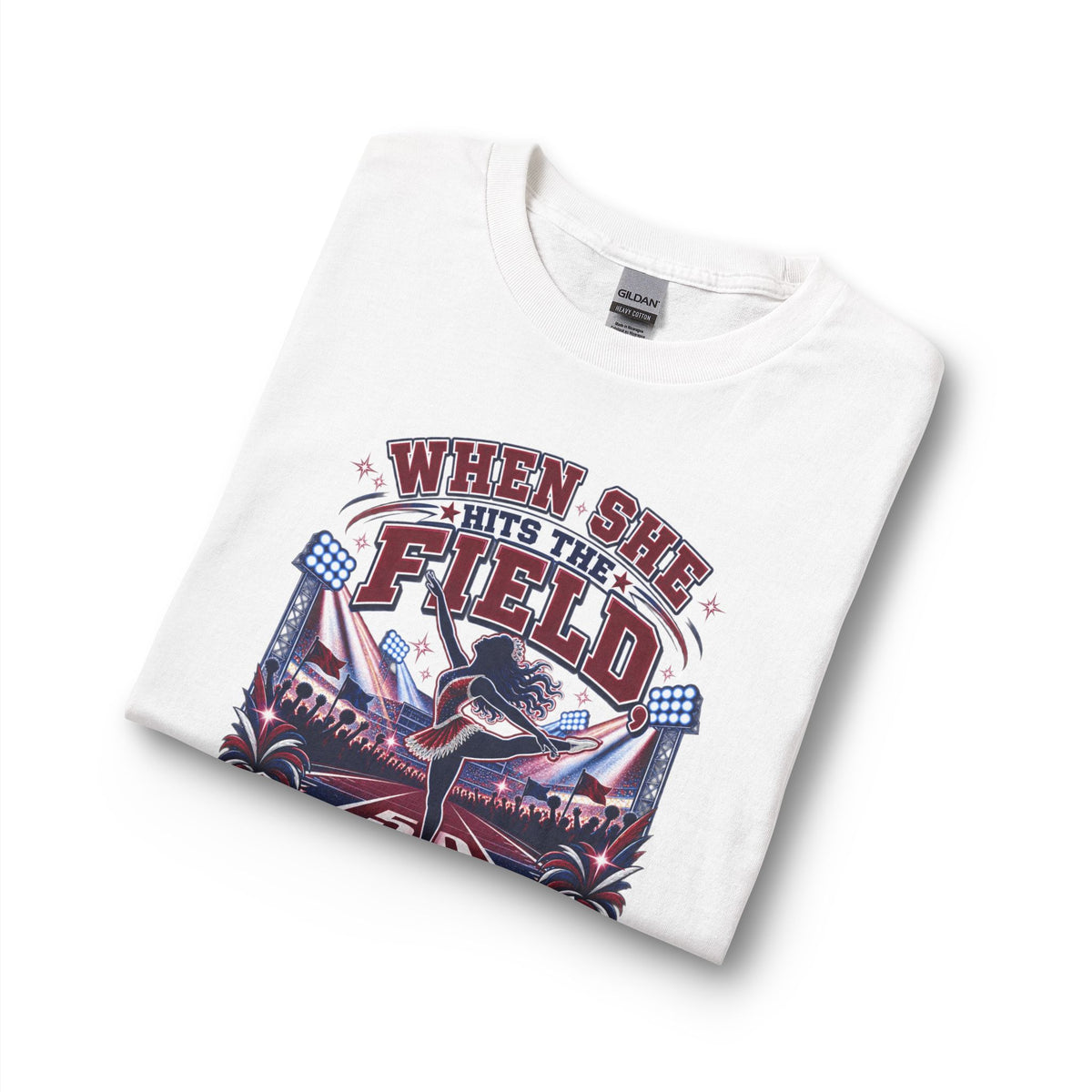 When She Hits the Field Grandpa Stands Up Long Sleeve Tee
