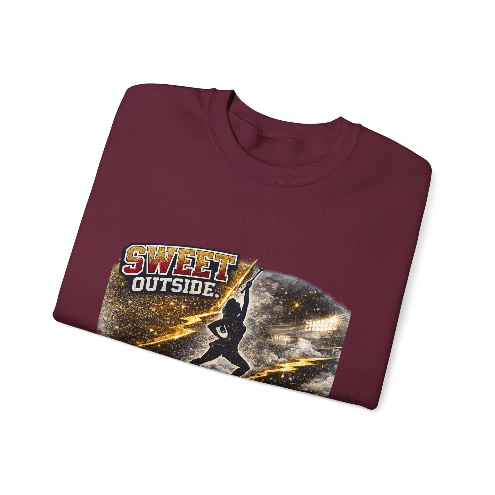 Football Player Graphic Sweatshirt — "Sweet Outside, Savage on the Field"