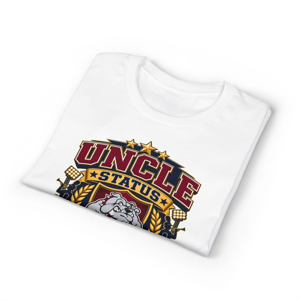 Uncle Status Bulldog Pride T-Shirt — Retro Marching Bulldogs Design