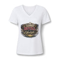Women's V-Neck Tee — "Royal Is A Lifestyle" Graphic Tee
