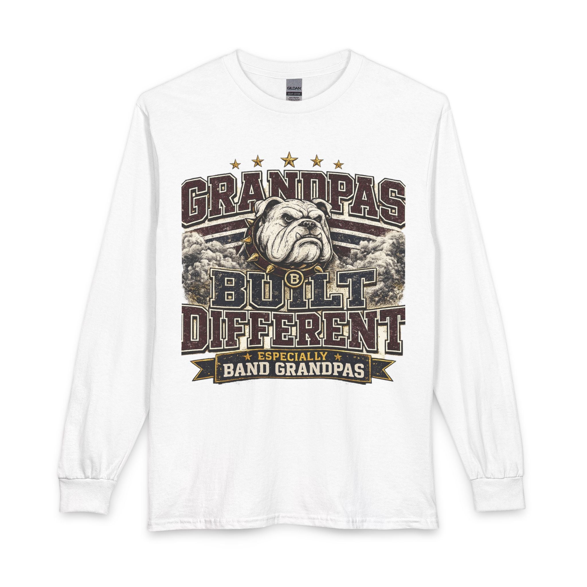 Grandpas Built Different Long Sleeve Shirt – Especially Band Grandpas