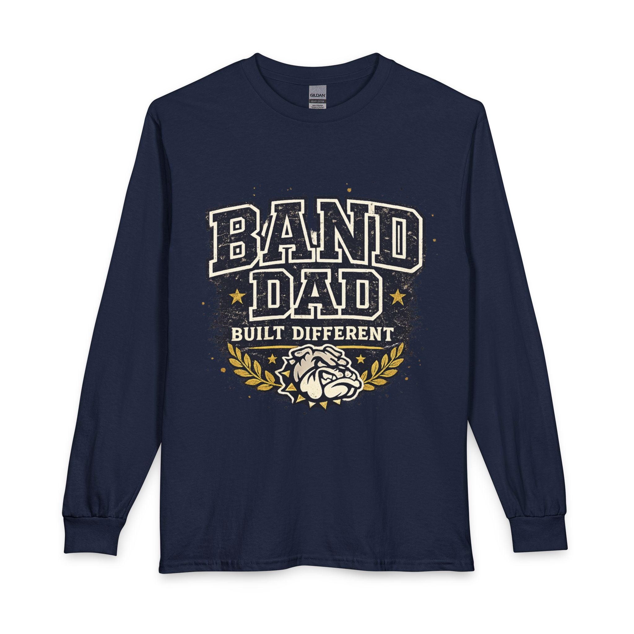 Band Dad Long Sleeve Shirt — "Built Different" Proud Band Parent Tee