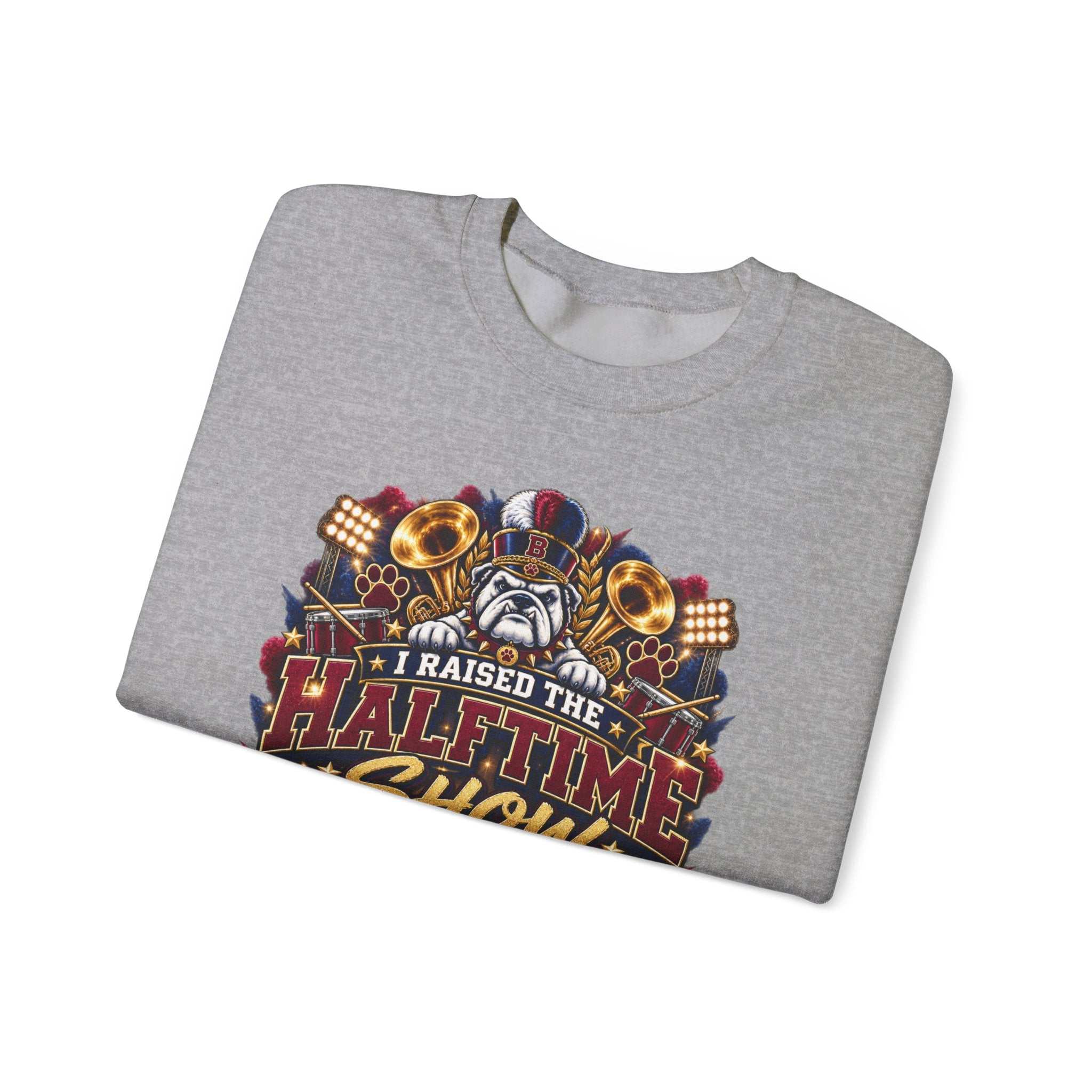 Halftime Show Mom Crewneck Sweatshirt – I Raised the Halftime Show Graphic