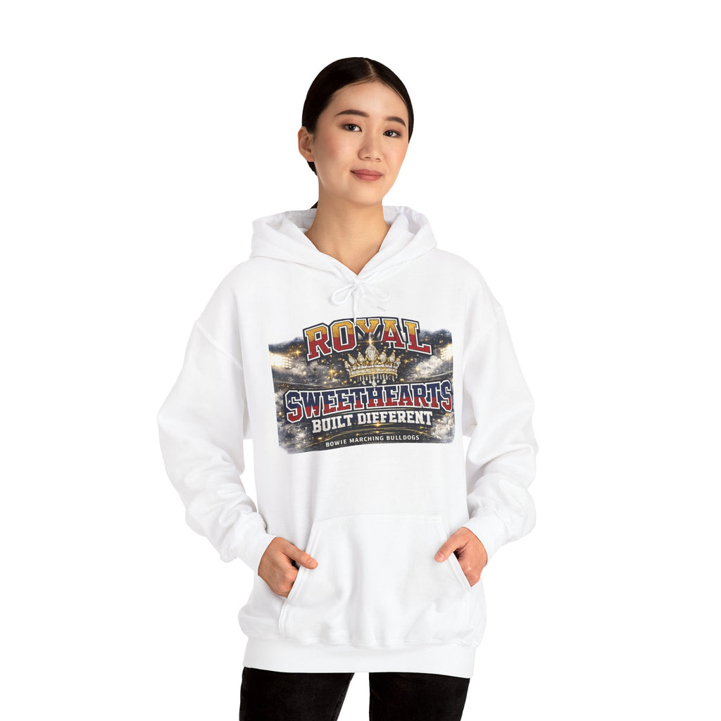 Royal Sweethearts Hoodie — "Built Different" Vintage Motorcycle Graphic