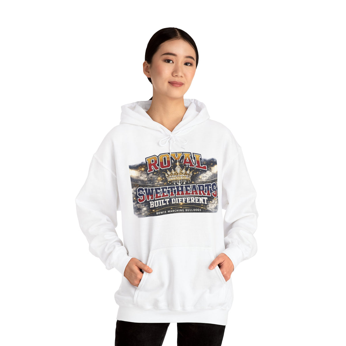 Royal Sweethearts Hoodie — "Built Different" Vintage Motorcycle Graphic
