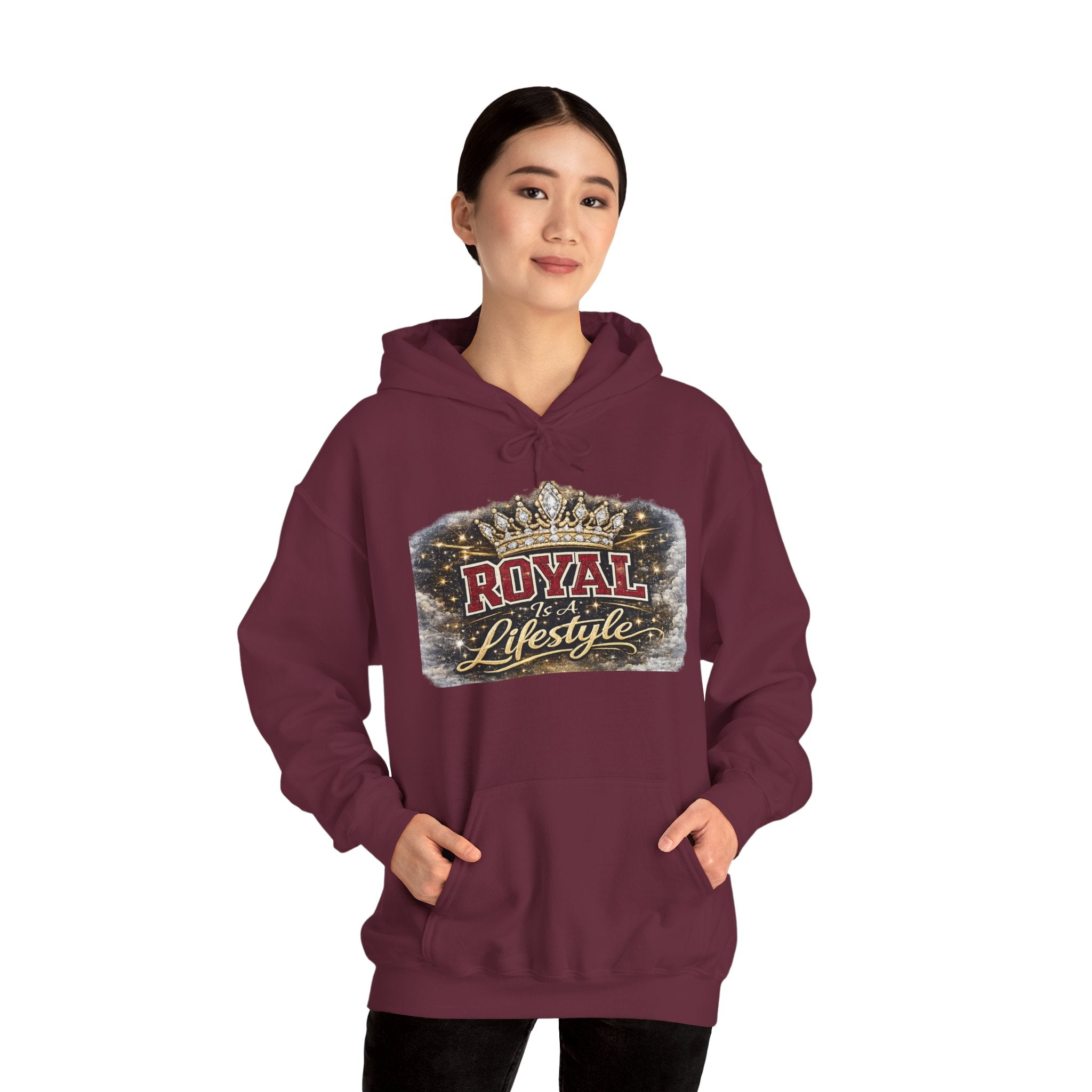 Royal Lifestyle Hoodie - Crown Graphic Pullover for Regal Streetwear
