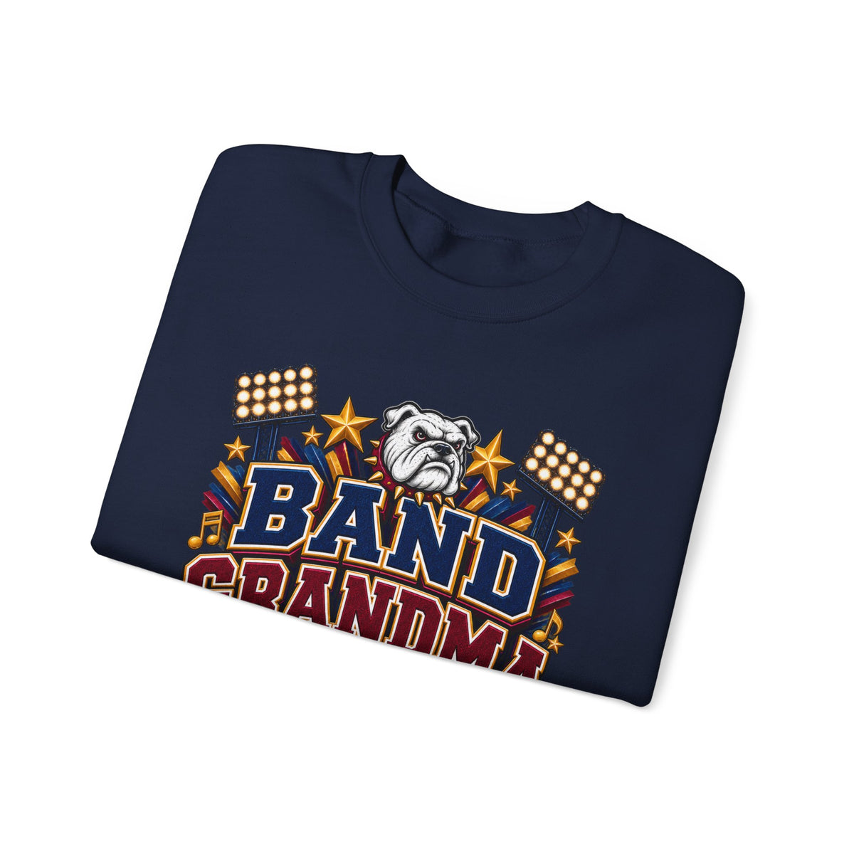 Band Grandma Era Sweatshirt — Bulldog Marching Band Support Crewneck