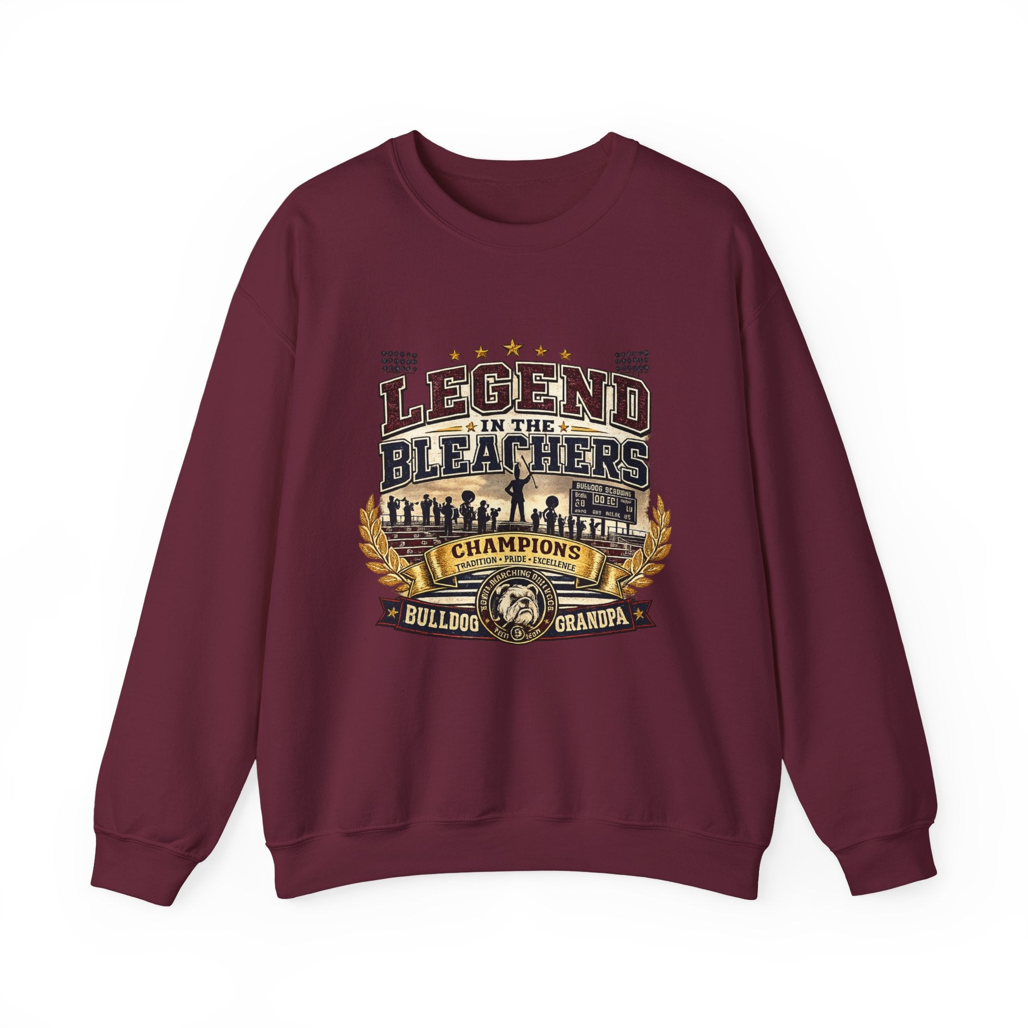 Crewneck Sweatshirt —  Bulldog Grandpa Champions Crewneck