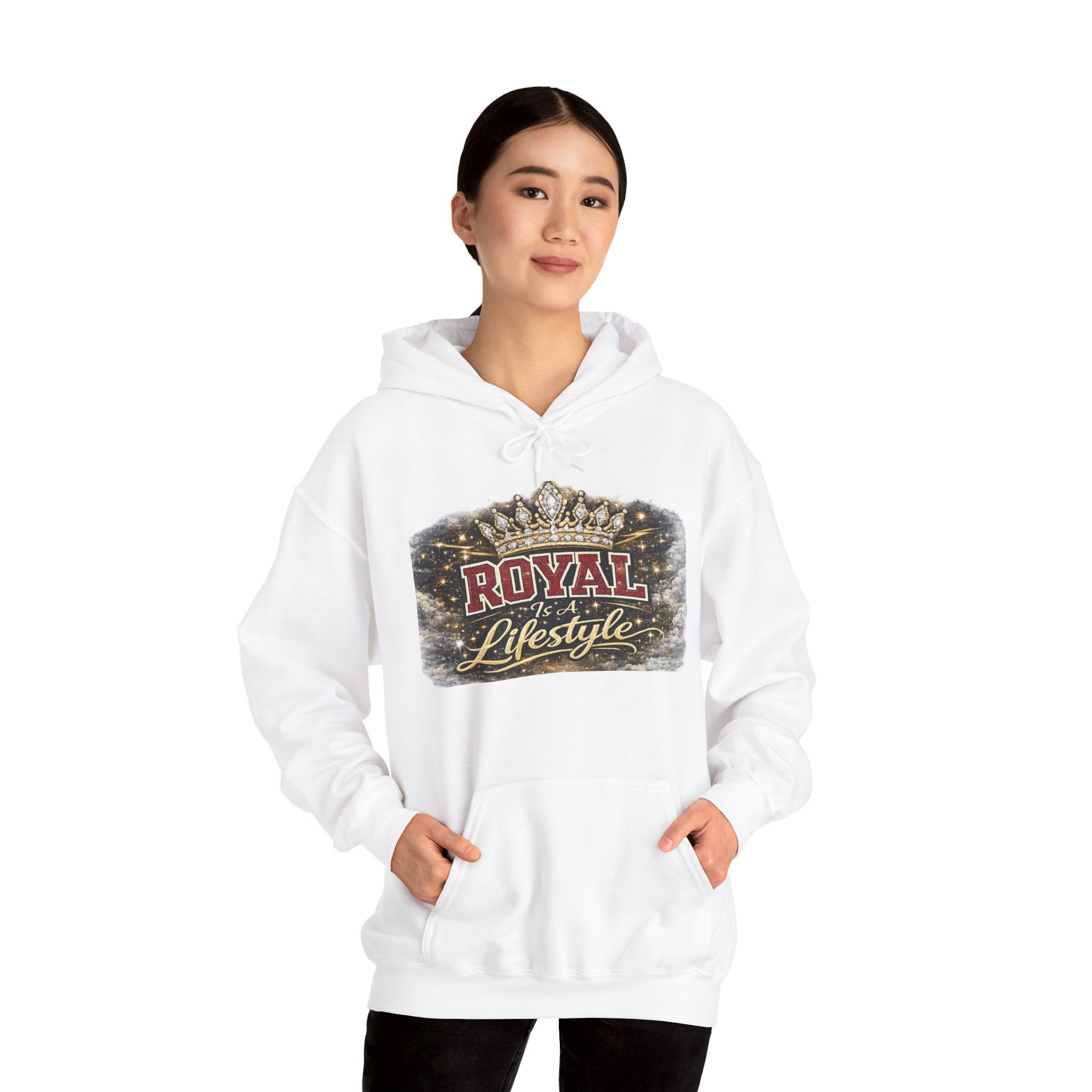 Royal Lifestyle Hoodie - Crown Graphic Pullover for Regal Streetwear