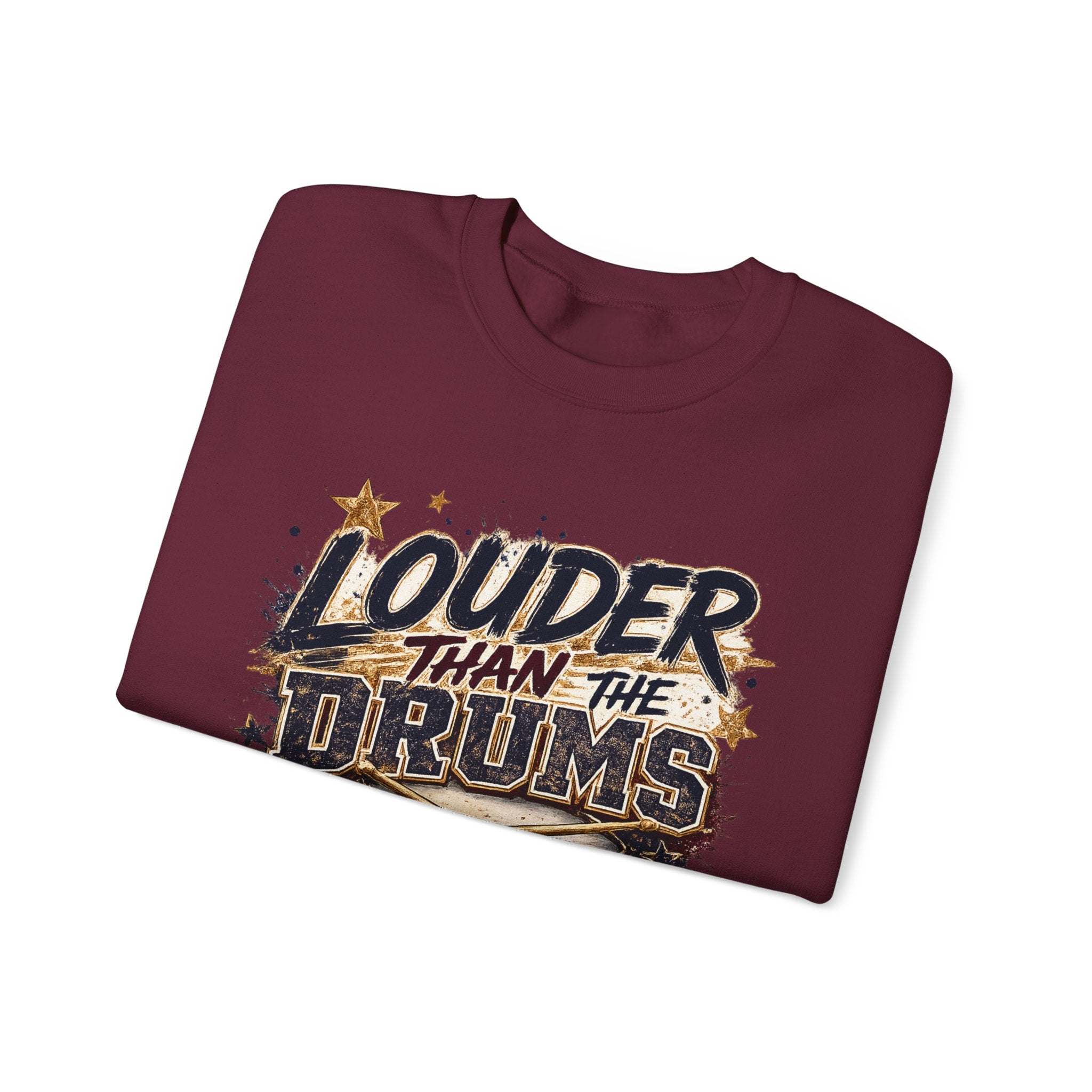 Crewneck Sweatshirt - "Louder Than The Drums" Dawg Pound Mama Graphic