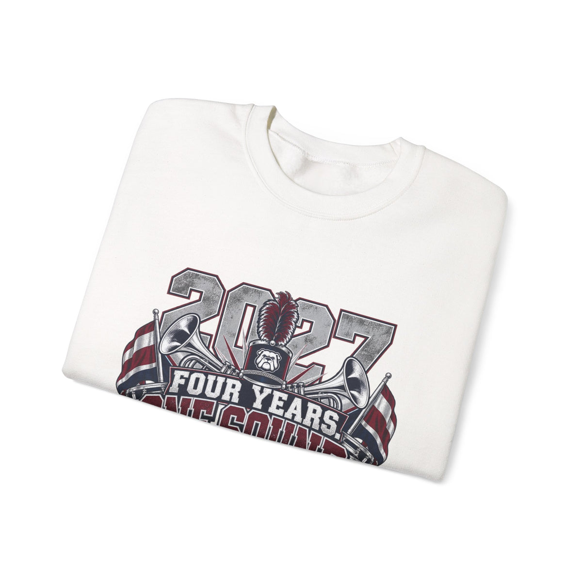2027 Bulldog Senior Crewneck Sweatshirt – "Four Years, One Sound" Graduation Gift