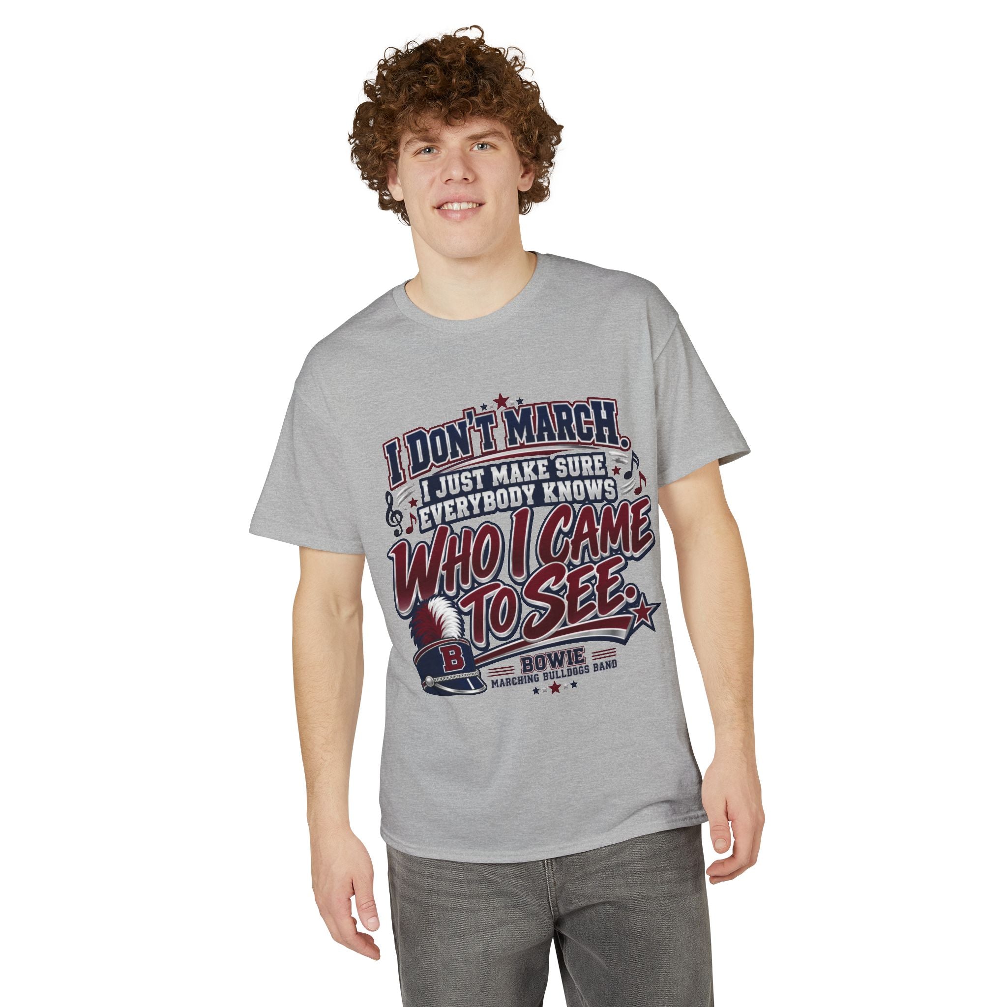 T-Shirt — 'I Don't March, I Came to See' Patriotic Parade Funny Tee
