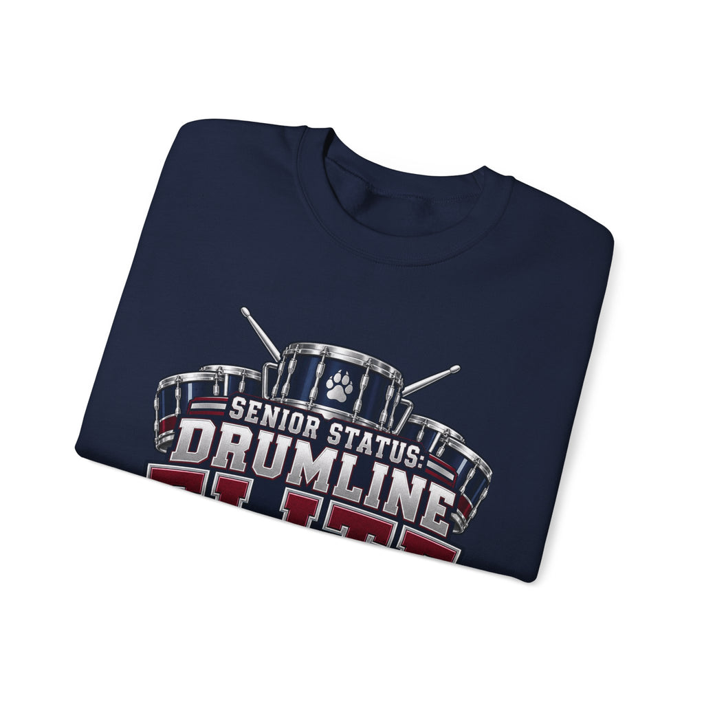Drumline Elite Crewneck Sweatshirt — "Senior Status" Dawg Pound 2027