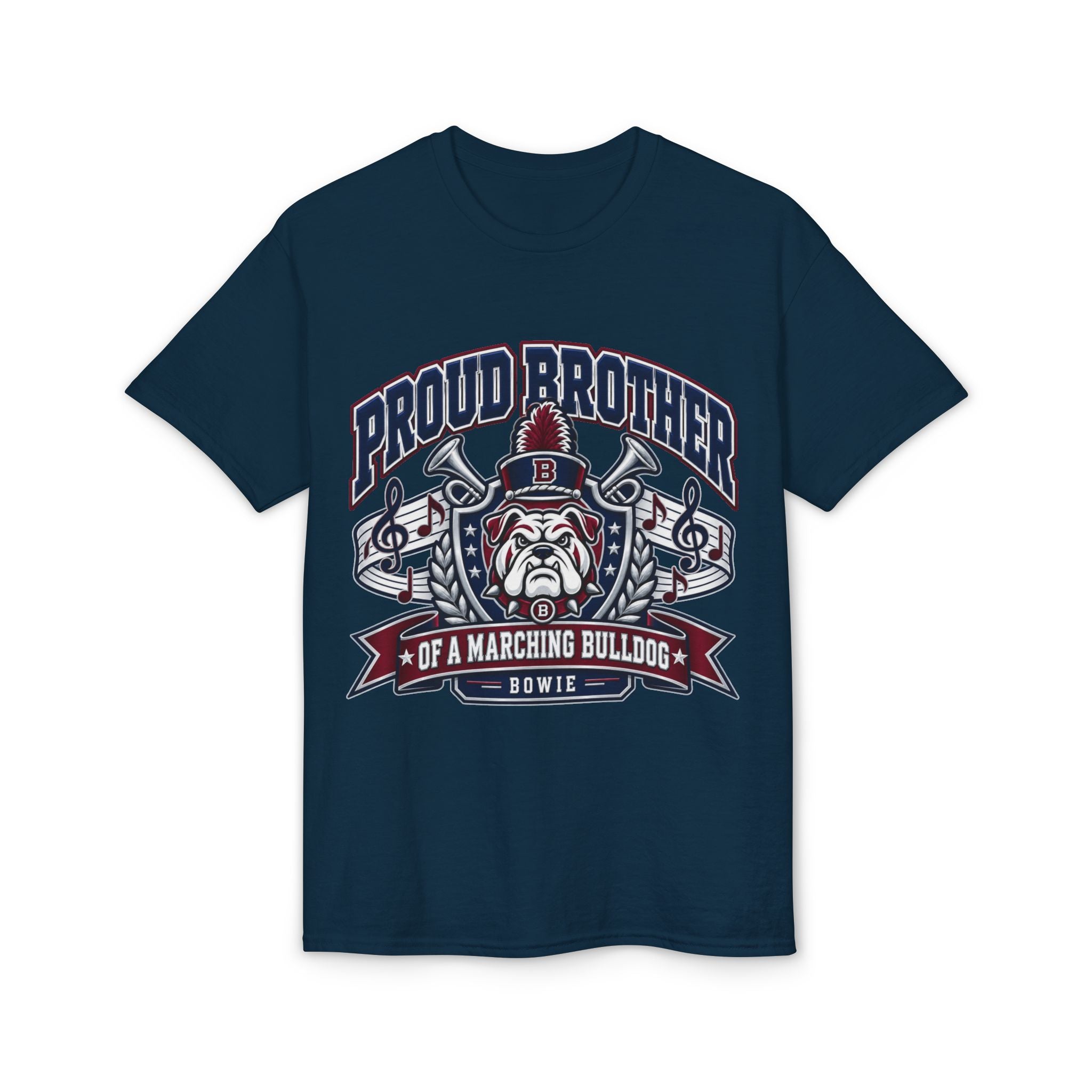 Proud Brother Marching Bulldog T-Shirt — Bowie Band Support Tee
