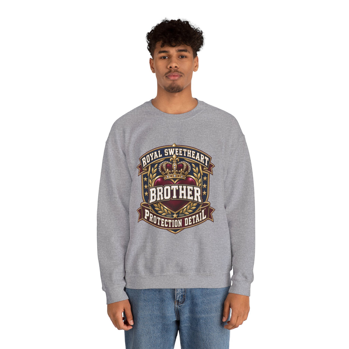 Brother Protection Detail Sweatshirt – Royal Sweetheart Crown Crewneck