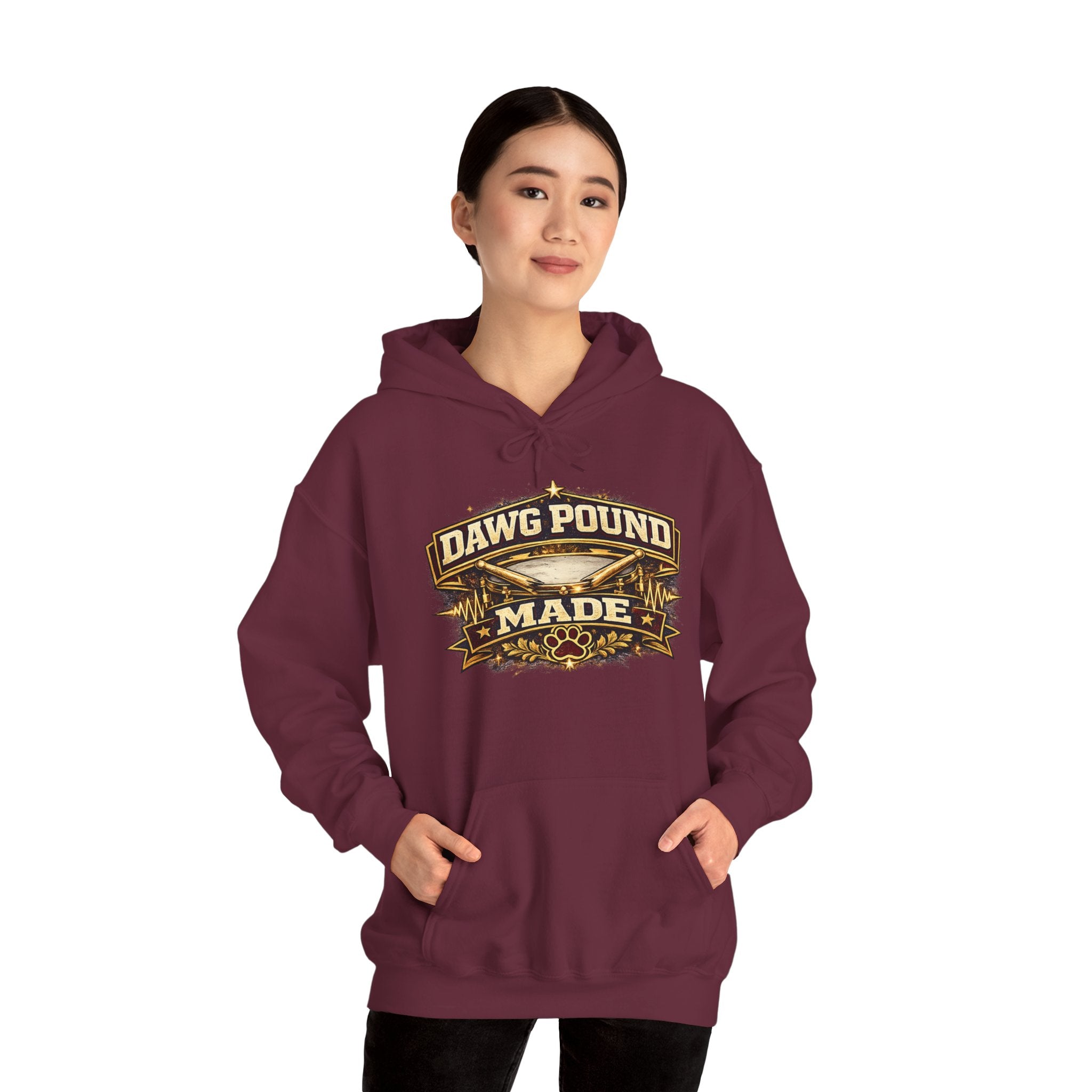 Dawg Pound Made Hoodie – Vintage Football Fan Pullover