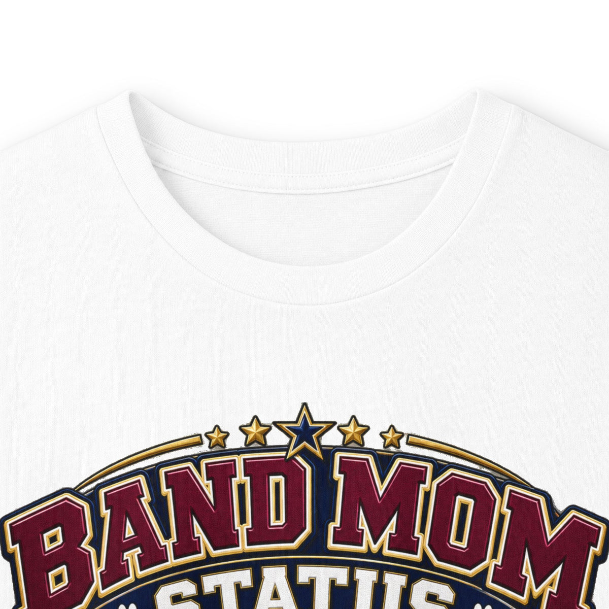 Band Mom Long Sleeve Tee — "Band Mom Status: Earned in the Stands"