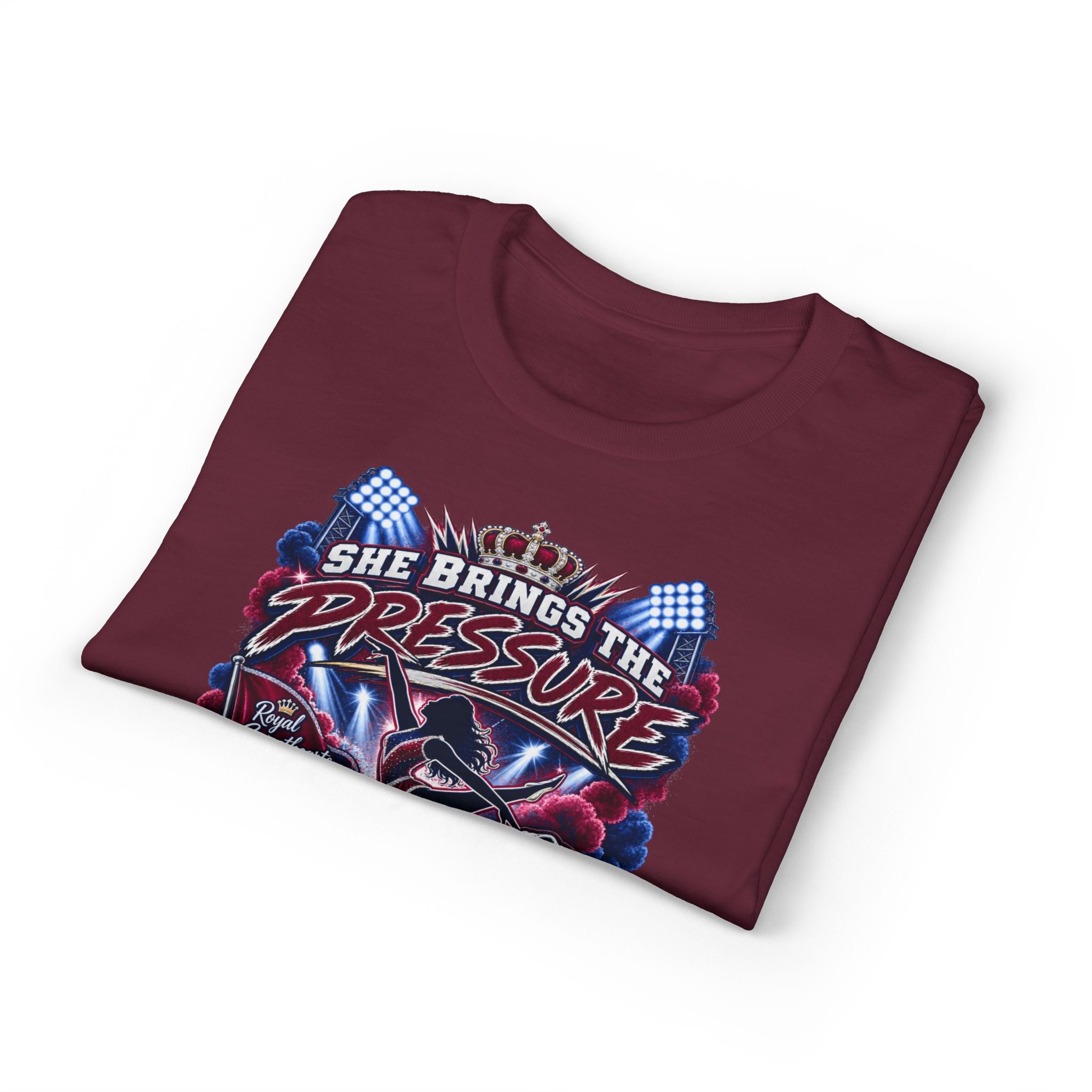 She Brings the Pressure Racing Grandpa T-Shirt