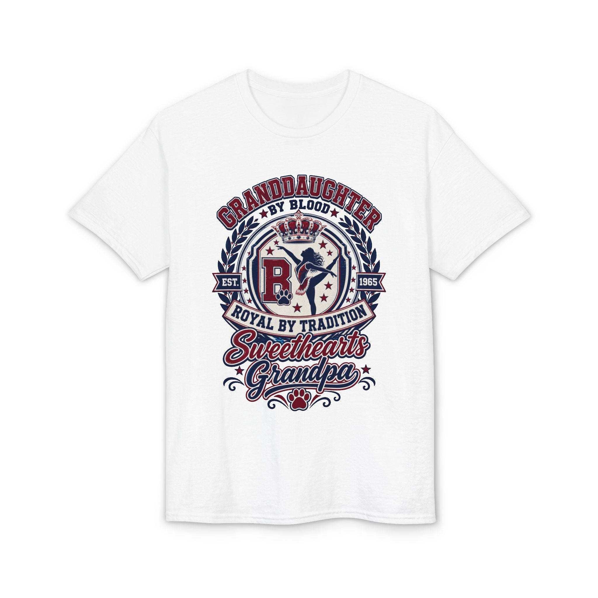Granddaughter Sweethearts Grandpa T-Shirt – Royal Tradition Vintage Crest