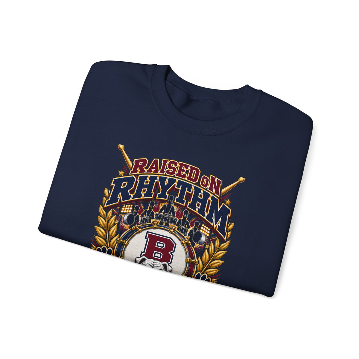Raised on Rhythm Dawg Pound Sweatshirt – Proud Grandpa Bulldogs Crewneck