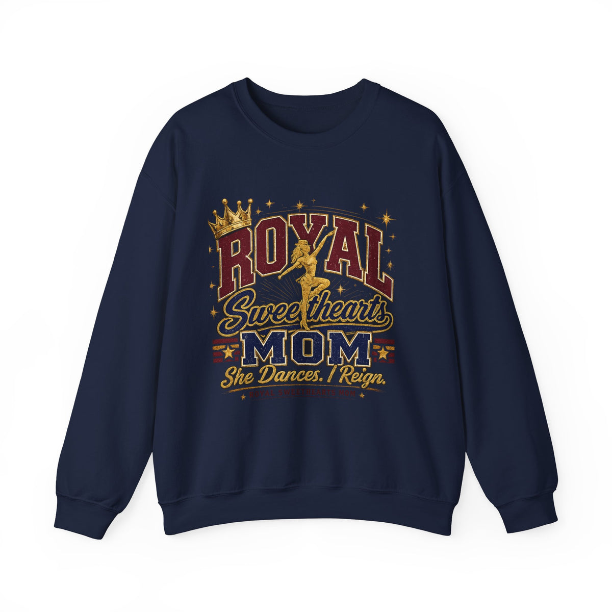 Royal Sweethearts Mom Crewneck Sweatshirt — 'Royal Sweetheart Mom' Graphic Pullover, Mother's Day Gift