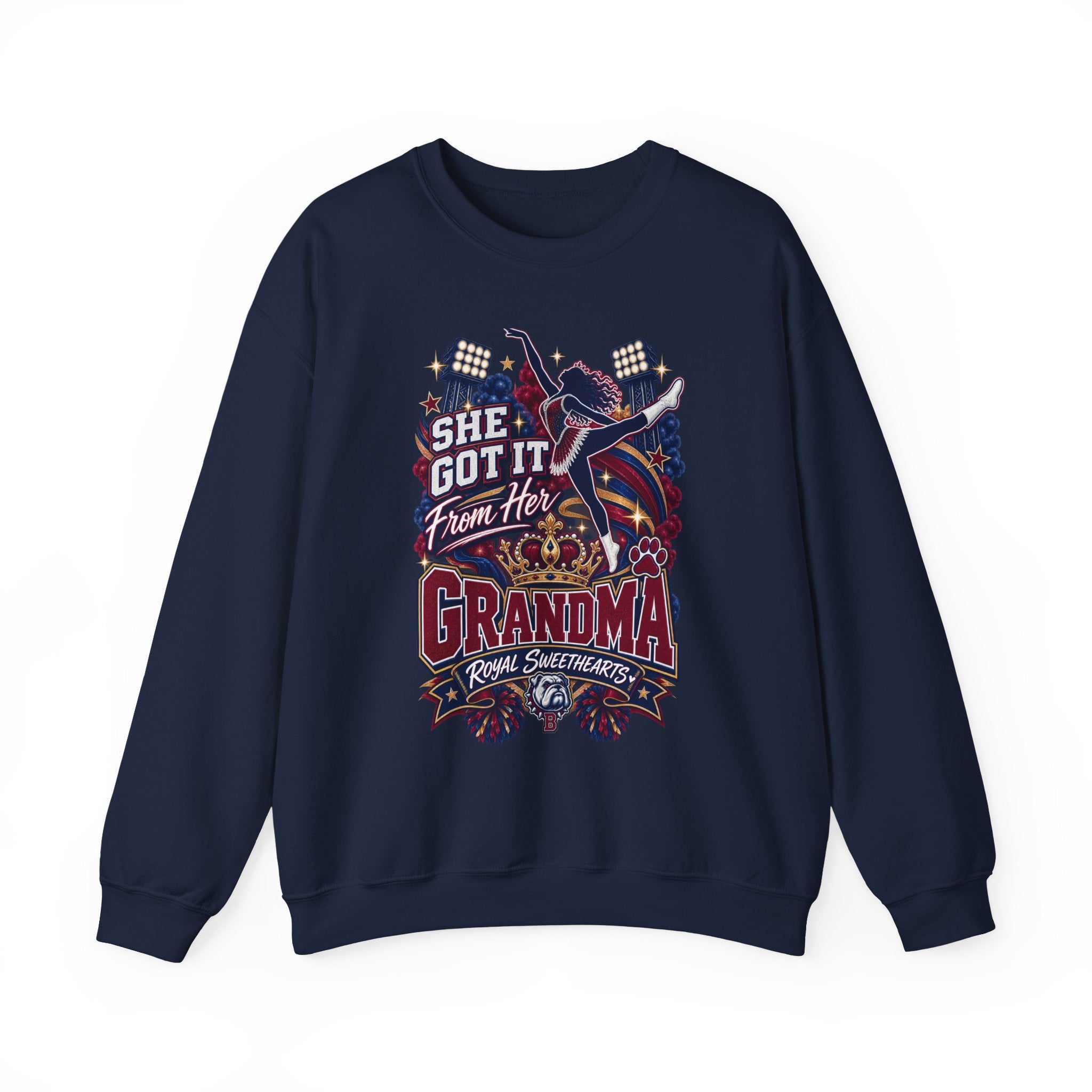 Grandma Rocker Crewneck Sweatshirt — "She Got It From Her Grandma" Vintage Concert Design