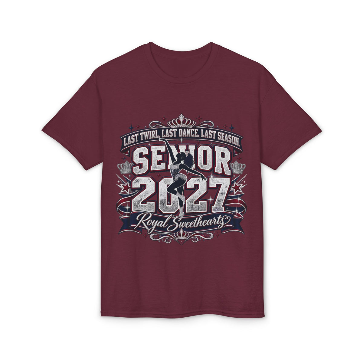 Senior 2027 Royal Sweethearts Twirl Dance T-Shirt