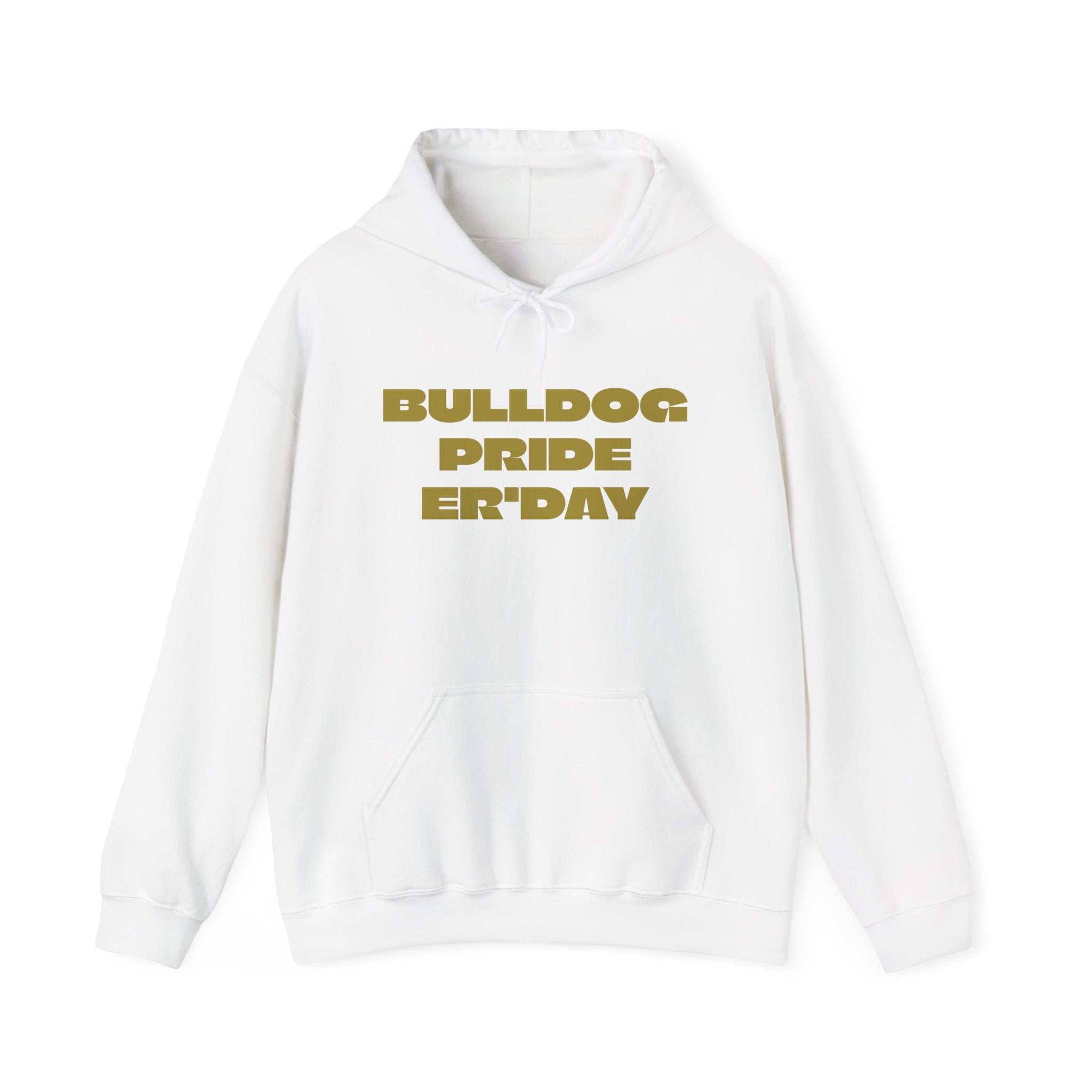 Bulldog Pride Hoodie — "My Favorite Show Starts at Halftime" Football Fan Pullover