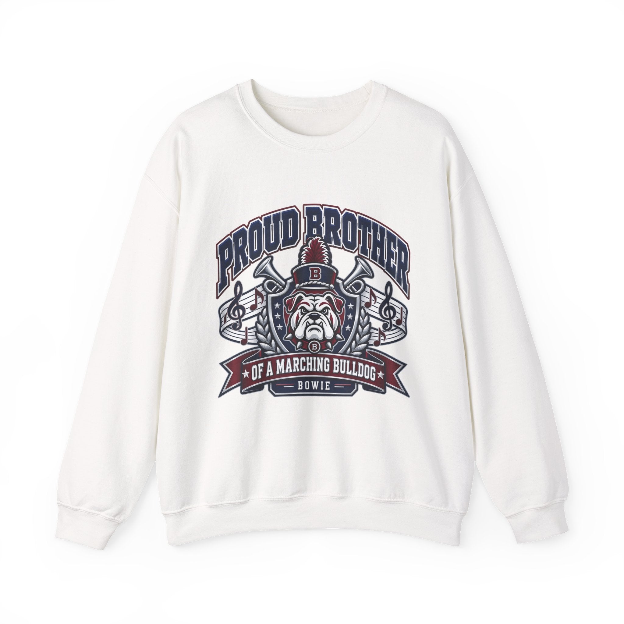 Proud Brother Marching Bulldog Crewneck Sweatshirt