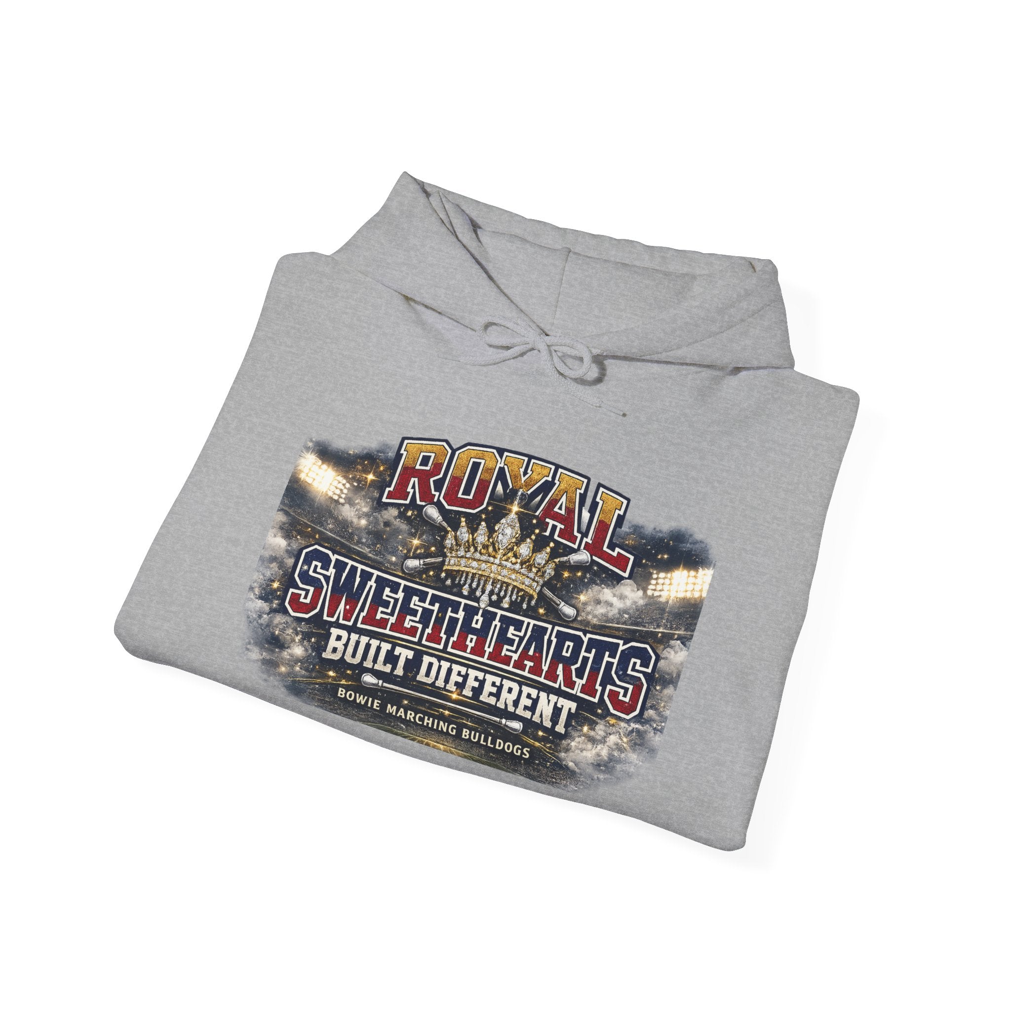 Royal Sweethearts Hoodie — "Built Different" Vintage Motorcycle Graphic