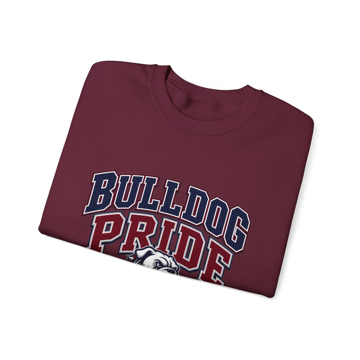 Bulldog Pride Sweatshirt – 'Looks Good on My Sister' Vintage Mascot Crewneck