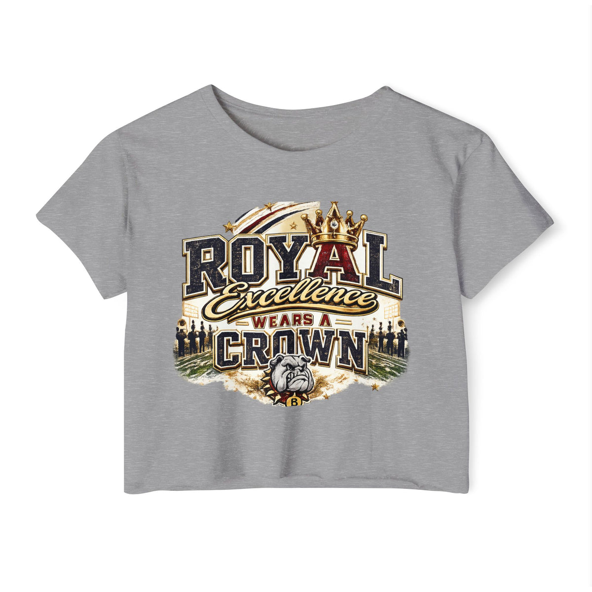 Royal Excellence Crop Top — "Royal Excellence Wears a Crown" Festival Tee