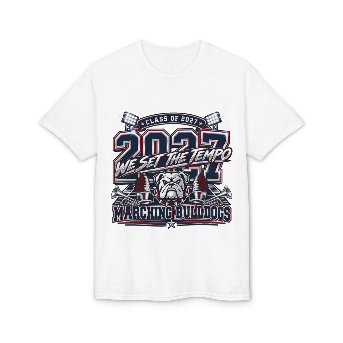 2027 "We Set the Tempo" Marching Bulldogs T-Shirt