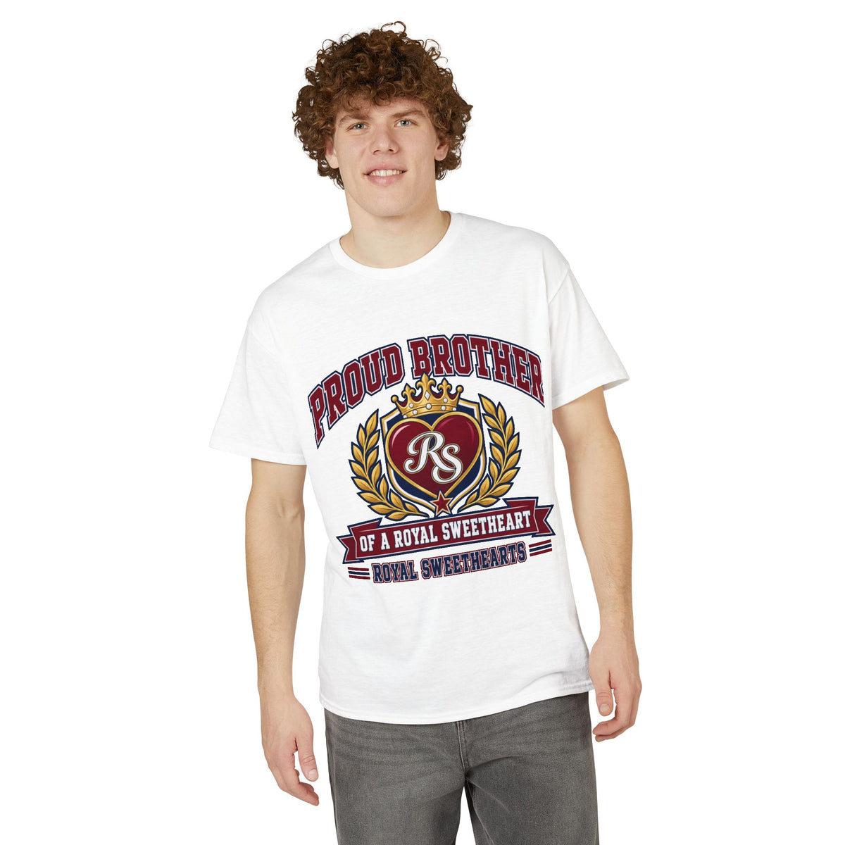 Proud Brother T-Shirt – "Proud Brother of a Royal Sweetheart" Crest Tee