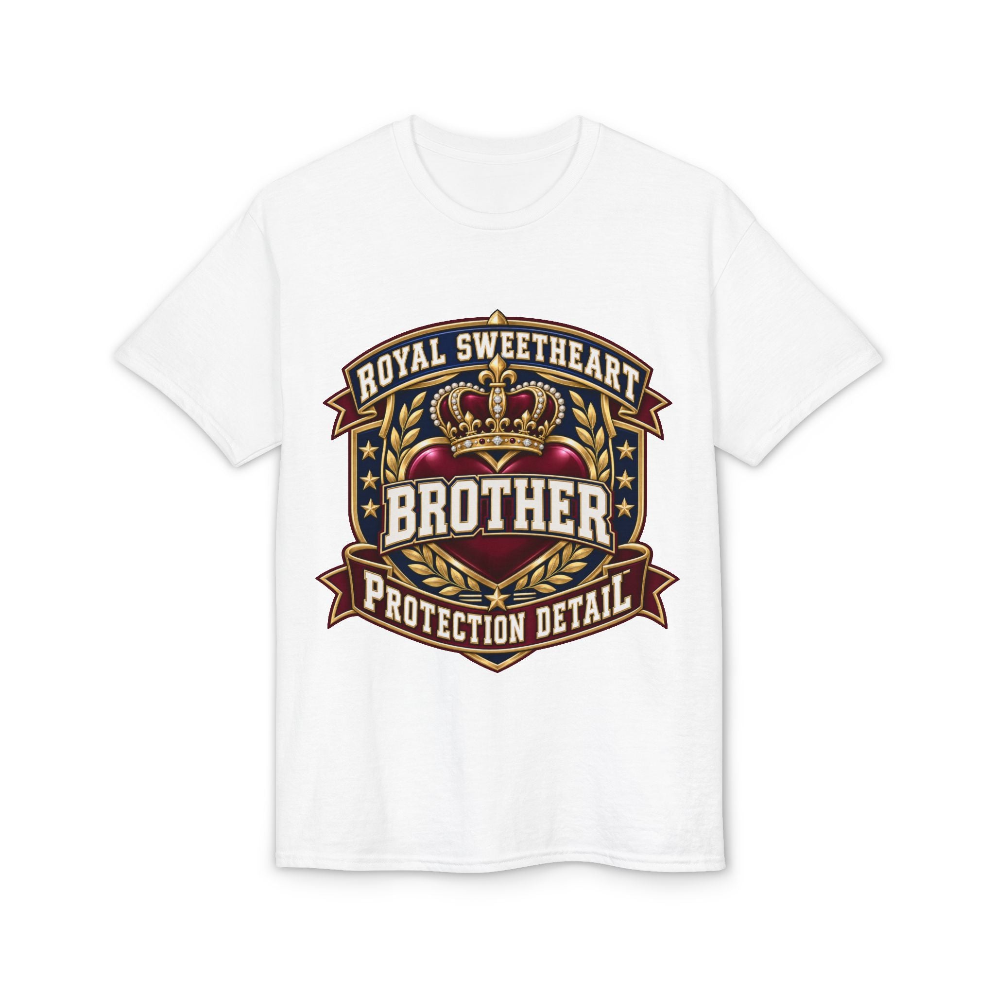 Brother Protection Detail Badge T-Shirt — Royal Sweetheart Crest Tee